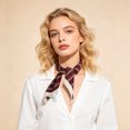 thumbnail image 3 of Unique Bargains 1 Pc Head Scarves Bandana Stripe Neck Scarf Brown, 3 of 5