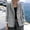 *Gray, variant on Women's Corduroy Notch Collar Long Sleeve Button Front Blazer with Shoulder Pads ,Casual Loose Trendy Jacket Black,Women's Plus S