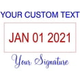 thumbnail image 3 of Custom Text with Your Signature Bottom Dater Stamp, 3 of 4