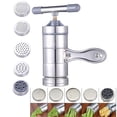 thumbnail image 2 of Fmxomd Stainless Steel Manual Noodles Press Machine Pasta Maker with 5 Noodle Mould, 2 of 7