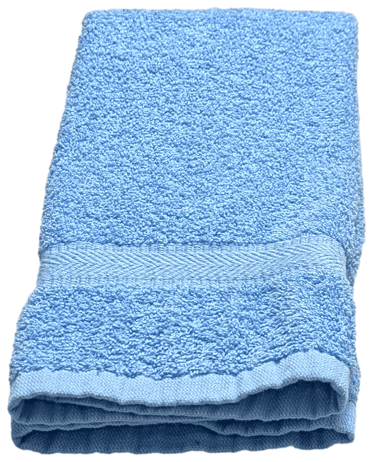 24 Pack 16 x 27 Light Blue Cotton Hand Towels | Gym Spa Hair Salon