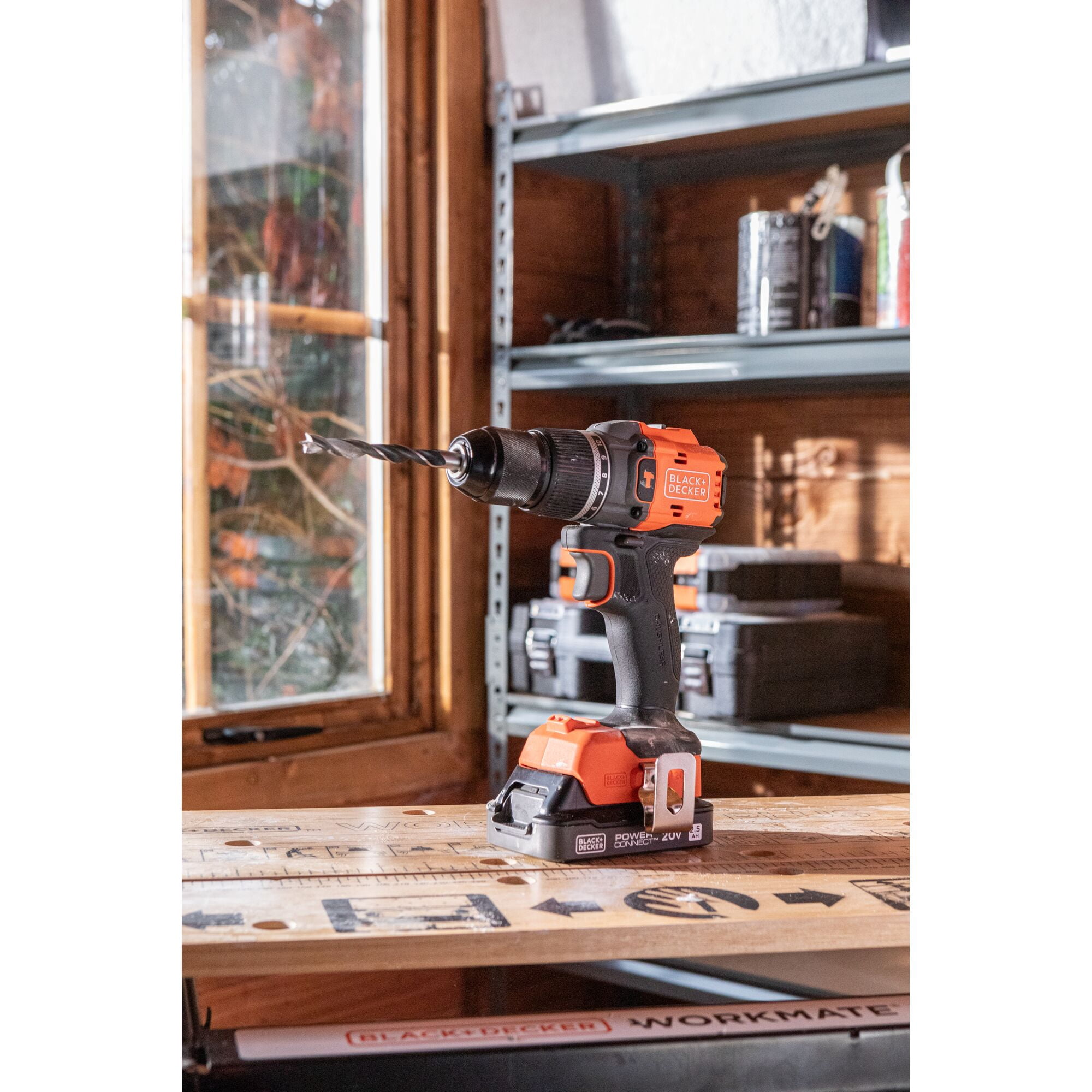 BLACK+DECKER 20V MAX* POWERCONNECT Cordless Brushless Hammer Drill Kit (Battery & Charger Included)