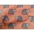 thumbnail image 4 of oneOone Cotton Cambric Fabric Elephant Block Decor Fabric Printed BTY 56 Inch Wide, 4 of 4