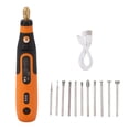 thumbnail image 1 of Kit de herramientas de grabado, carga USB Ajuste de 3 velocidades Amoladora eléctrica grabada 11 cabezales de amolado Operación fácil 5W Pequeo y liviano para tallado en ANGGREK Otros, 1 of 8