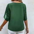 thumbnail image 2 of Birdeem Fashion Womens Summer Round-Neck Solid Short Sleeve Sexy Top Blouse, 2 of 8