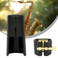 thumbnail image 2 of Zeiwohndc Altos Sax Mouthpiece Ligature Leather Ligature Fastener with Plastic Caps, 2 of 14