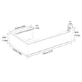 thumbnail image 5 of Wall Mount Bathroom Toilet Paper Holder in Matte Black - 5.7-in L x 2.99-in W x 157-in H, 5 of 5