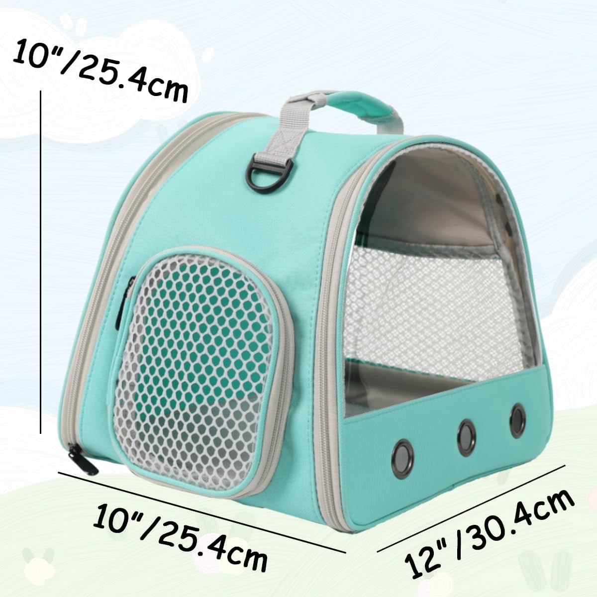 2-Pack Guinea Pig Carrier and Playpen Set - Breathable Pet Playpen Pop Open Outdoor/Indoor Exercise Fence, Portable Small Animal Backpack for Bearded Dragon, Rabbits, Hamster, Chinchillas