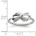 thumbnail image 2 of 925 Sterling Silver Diamond Bow Ring, 2 of 6