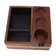 thumbnail image 3 of 4 In 1 Wooden Coffee Knock Box, Unique Texture Healthy Ergonomic Coffee Grounds Container Exquisite Workmanship  For Restaurant, 3 of 8