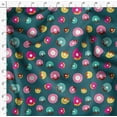 thumbnail image 4 of Soimoi Blue Poly Georgette Fabric Donuts Food Print Fabric by the Yard 52 Inch Wide, 4 of 5