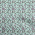 thumbnail image 1 of oneOone Rayon Light Blue Fabric Asian Suzani Craft Projects Decor Fabric Printed By The Yard 56 Inch Wide, 1 of 5