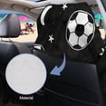 thumbnail image 6 of Xixirimido Car Accessories Sweat Towel Seat Cover Universal Non-Slip for Car Truck SUV Athletic Running Towel for Workout Outdoor Sport Activities, Soccer Balls Moon Stars, 2Pack, 6 of 8
