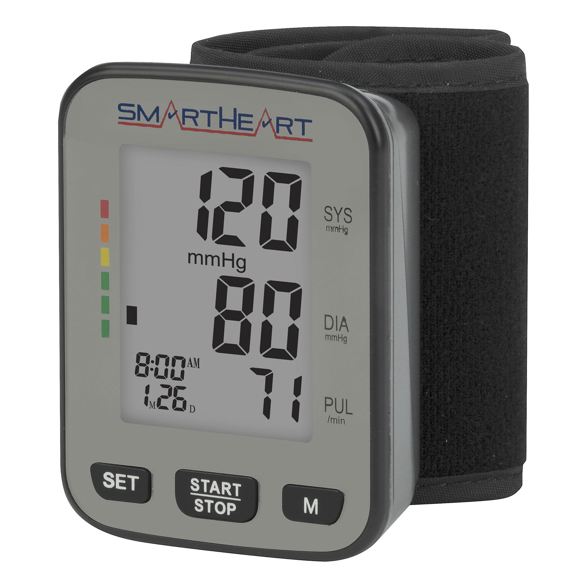 SmartHeart Blood Pressure Monitor, D-Ring Wrist Cuff, Advanced Inflation  Technology, Rechargeable