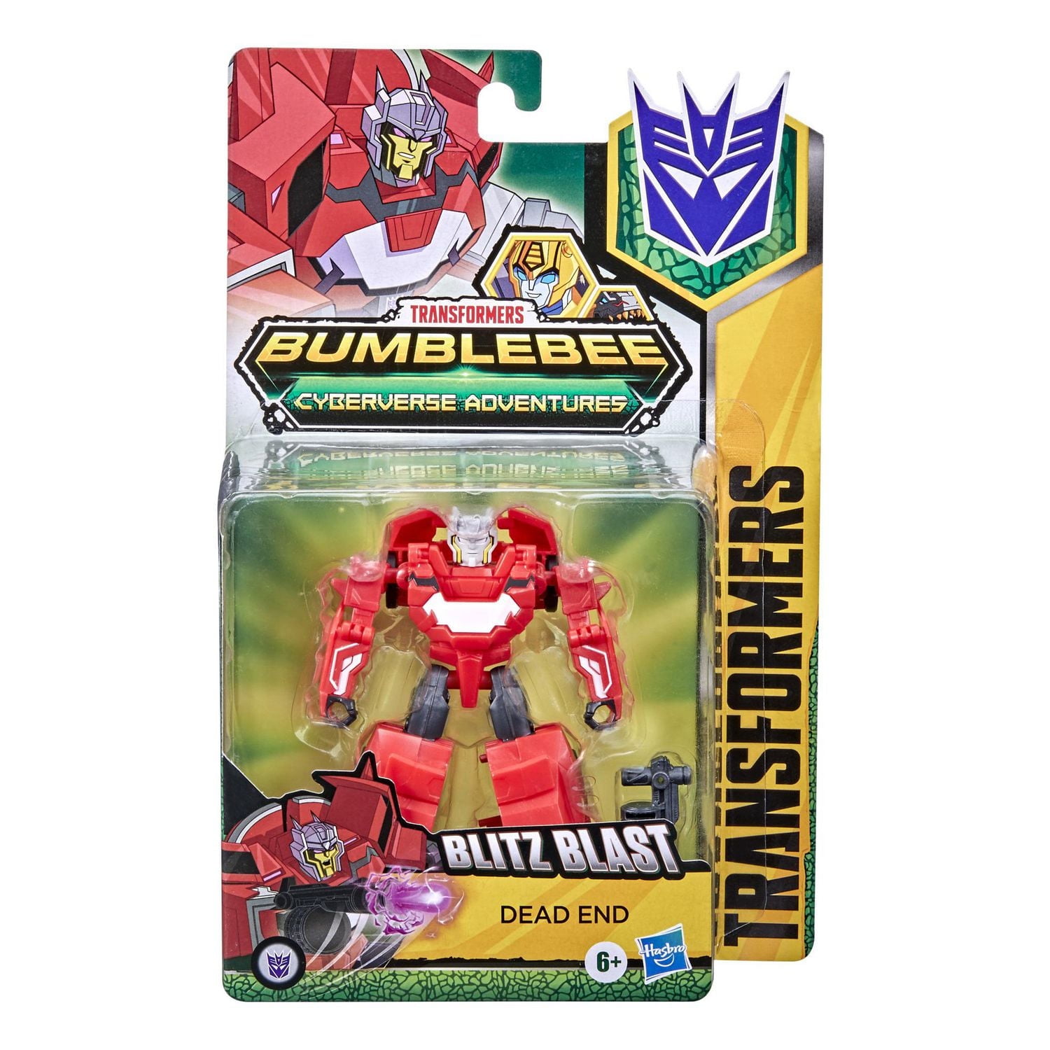 Transformers Bumblebee Cyberverse Adventures Dinobots Unite, figurine Dead End Action Attackers de 13,7 cm, classe Guerrier, dès 6 ans
