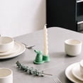thumbnail image 5 of Ceramic Easter Bunny Candle Holder, 3.5'' Cute Rabbit Taper Candle Holders, Spring Easter Decorations for Home, Table Centerpieces Easter Rabbit Figurines Holders for Candle Sticks, Mint Green, 5 of 7
