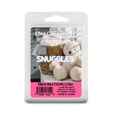 Snuggles Scented Soy Wax Melts, EBM Creations, 6 Cube 3.2oz Clamshell Highly Scented!