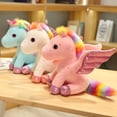 thumbnail image 4 of Unicornio de dibujos animados, Animal relleno, lindo juguete de peluche, regalo para niñas, almohada suave, Pentant, regalo de cumpleaños, cosas de unicornio para bebés pequeños, 4 of 5
