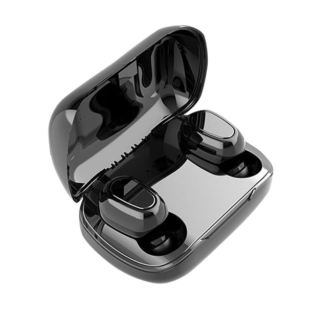 Auriculares deportivos estéreo inalámbricos Auriculares Bluetooth 5.0 Auriculares intrauditivos TWS con cancelación de ruido con estuche de carga, Negro tholdsy EL2465-01B