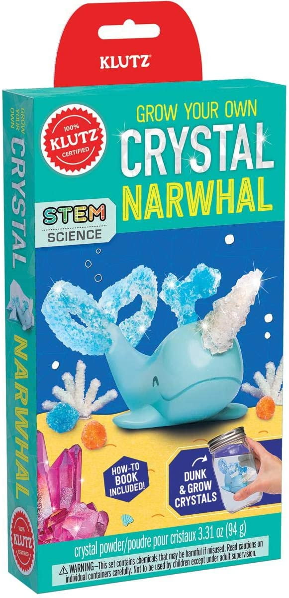 Klutz Grow Your Own Crystal Animal Kit-Narwhal, Unisex, Ages 8 and Up