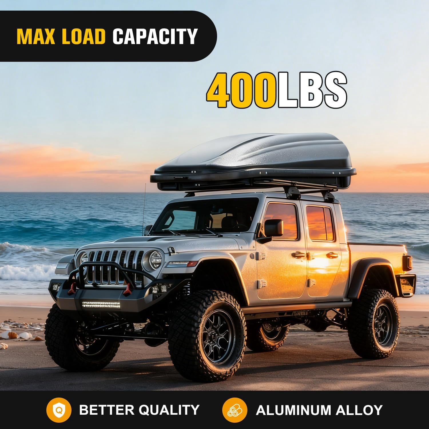 Roof Rack Cross Bars Fit for Jeep Wrangler 2007-2026 08 09 20 21 22 23 24 25 JK JL Gladiator JT 2&4 Door Aluminum Rail Crossbars with Anti-Theft Lock for Rooftop Cargo Carrier Luggage Box Tent