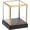 Gold, variant on Glass Display Case for Collectibles   Display Box with Black  Base for  Action Figurine Models Clear  Box, Square, 3.3x3.3x3.6 Inch