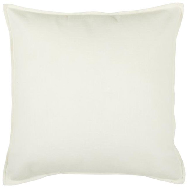 HomeRoots 403526 Coussin Moderne Texturé Léger Ivoire Uni
