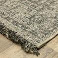 thumbnail image 3 of Oriental Weavers Gillian Indoor/Outdoor Rug - 5094X - 5'3" x 7'3" - in Beige/ Black - Classic Casual Style, Water, Stain and Fade Resistant, Hose Clean, Patio, Outdoor Living Area Rug, 3 of 3