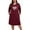 WineHeart, variant on Long Sleeve Nightgowns for Women Plus Size Sleepshirt Soft Loungewear with Pockets