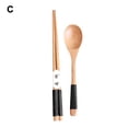 thumbnail image 1 of Japanese Vintage Travel Portable Wooden Chopsticks Spoon Tableware Set Xmas Gift, 1 of 1