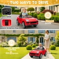thumbnail image 5 of UBesGoo 12V Kids Ride on Car Toys, Licensed Porsche Cayenne Powered Electric Car for Kids, Parent Remote Control, Red, 5 of 9