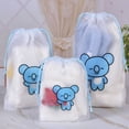 thumbnail image 2 of 8 Unids/Set KPOP BTS BT21 Bolsa De Cosméticos De Viaje Transparente Impermeable Mujeres Almacenamiento De Maquillaje Portátil Artículos De Tocador Para El Hogar Dibujos Animados Elegante, 2 of 4