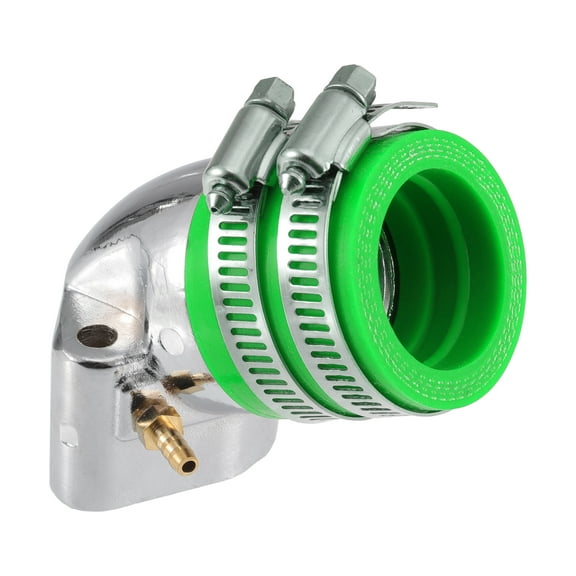 Unique Bargains 1 Set 1.3" Intake ID Green Motorcycle Carburetor Interface Intake Manifold Inlet Pipe for GY6-125 150