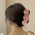 Retro Hollow Rose Clip Catch Clip Headdress Hair Catch The Back Of The
