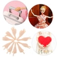 thumbnail image 3 of Shisuyan 5 Pairs Doll Hands for Doll Making Fake Hand Parts DIY Doll Little Finger Craft Hand Parts Plastic Mini Hand Connector Joints Doll Hand Set Accessories Beige, 3 of 8