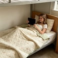 thumbnail image 5 of WLAGOOD Lightweight Summer Comforter,39.4 x 59.1in Thin Breathable Washable Quilt for Bed and Couch,Packedin Gift Box for Gifting, 5 of 6