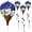 B, variant on Taicans 1Pack Hot Air Balloon Wind Spinner Garden Windmills and Spinners Decorations Large Outdoor Hanging Decor Lawn Yard Windsock Ornaments,4Th of July Decorations