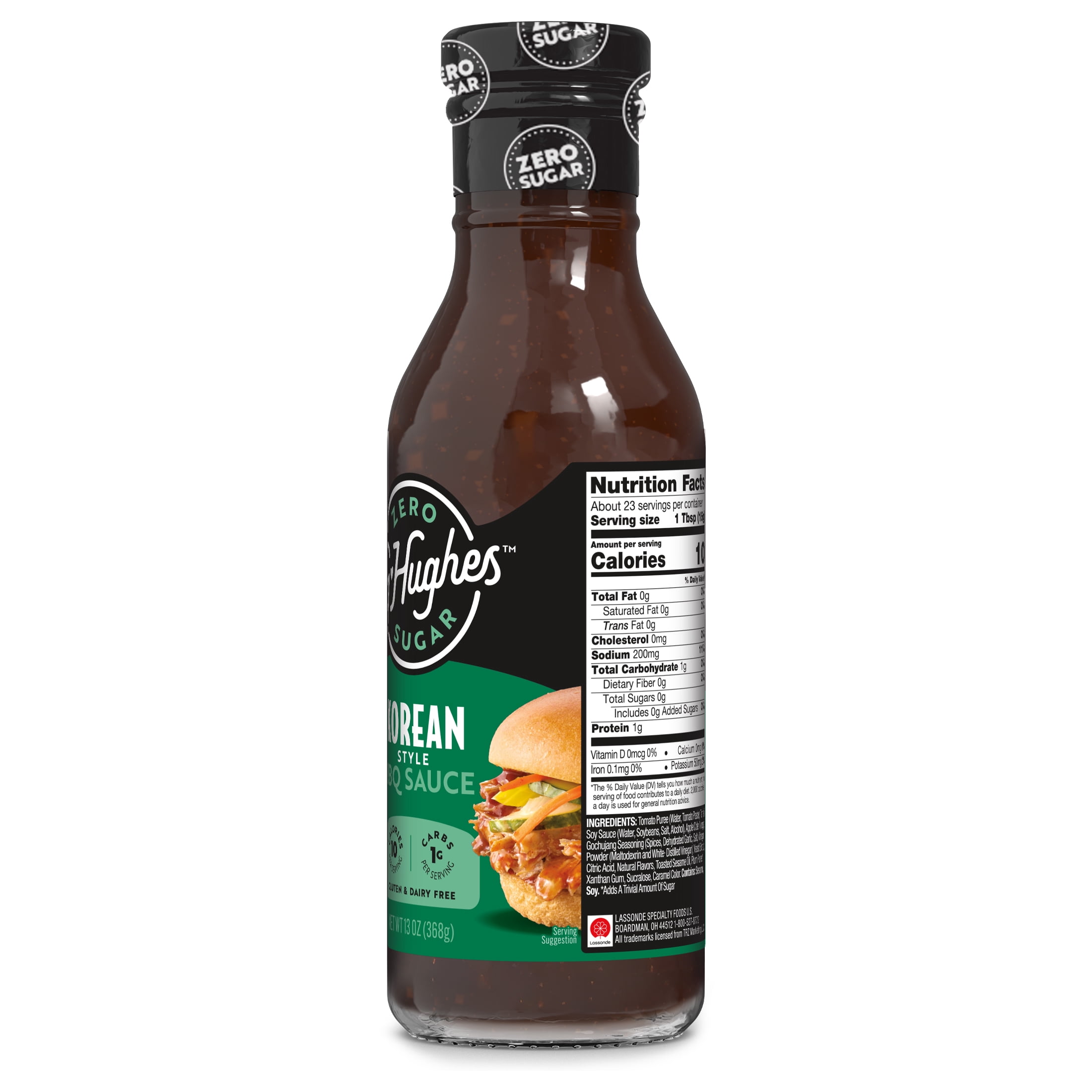 G Hughes Zero Sugar Korean BBQ Sauce, 13 oz