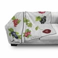 thumbnail image 3 of Fruit Soft Flannel Fleece Throw Blanket, Group of Fresh Ripe Berries Summer Season Healthy Options Agricultural Pattern, Cozy Plush for Indoor and Outdoor Use, 60" x 80", Multicolor, by Ambesonne, 3 of 6