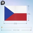 thumbnail image 2 of Flags ASUNO República Checa 20 unidades 14 x 21 cm poliéster, 2 of 7