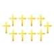 thumbnail image 1 of 10 piezas de adorno de pastel de cruz de acrílico ligero de lujo para decoración de pastel de cruz Oro, 1 of 9
