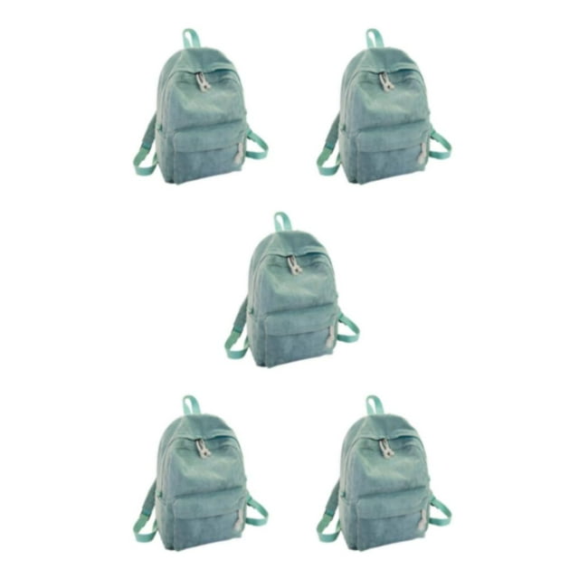 Decodeary Durable Backpack For School And Travel Comfortable And Sturdy Fashion School Bag light green 5Set