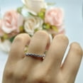 thumbnail image 4 of Full Eternity Stackable Band Ring Black CZ 925 Sterling Silver Size 6, 4 of 4