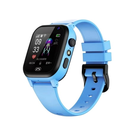 Vfedsrsge S30 Smart Watch for Kids Girls Boys - Smart Watch with Music Player Alarm Clock Camera Weather Calendar Blue
