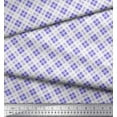 thumbnail image 3 of Soimoi Cotton Voile Fabric Diagonal Check Fabric Prints by Yard 42 Inch Wide, 3 of 3