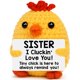 thumbnail image 1 of Regalo de cumpleaños de ganchillo para chica y hermana, Bdayption I Love You, 1 of 7