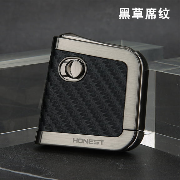 Bbsisgo Kerosene lighters, Candle lighters, Gift lighters for men and women(Without fuel),黑草席纹皮