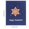 thumbnail image 4 of Felicitación Chanukah Vela Candelabro Tarjeta De Felicitación Impresión En Color Año Nuevo Judío Tradición Navideña Tarjeta De Bendición Para La Oficina Del Partido 3D Pop Up Tarjeta Serendint HA020435-00, 4 of 7