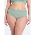 thumbnail image 2 of Joyspun Women's Ribbed Modal Hipster Panties, 3-Pack, Sizes XS-3XL, 2 of 3