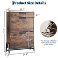 thumbnail image 2 of Vintage  Shoe Storage Organizer with Drawers , Freestanding Narrow Shoe Rack, for Entryway, Hallway, 2 of 9